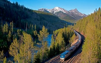 Amtrak's Empire Builder in Glacier National Park