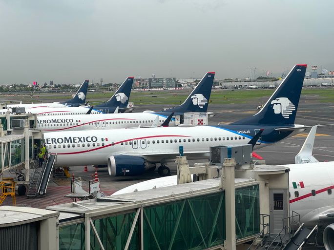 Benito Juarez International Airport in Mexico City, Mexico.