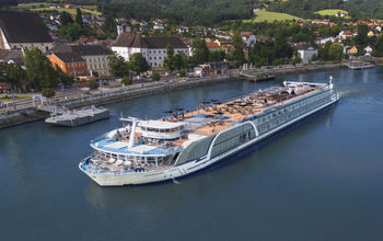 Exterior of the AmaMagna on the Danube River