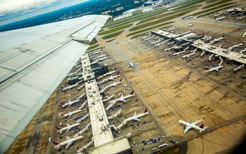 Aerial view of Hartsfield-Jackson Atlanta International Airport