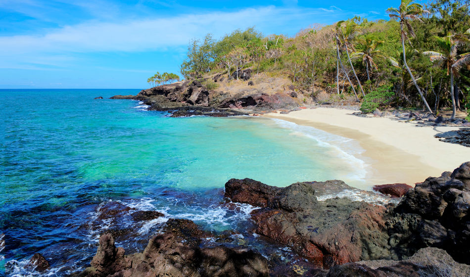 Honeymoon Beach at Turtle Island in Fiji.