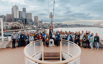 Travel advisors gathered in Seattle for a one-day event aboard the MS Fridtjof Nansen