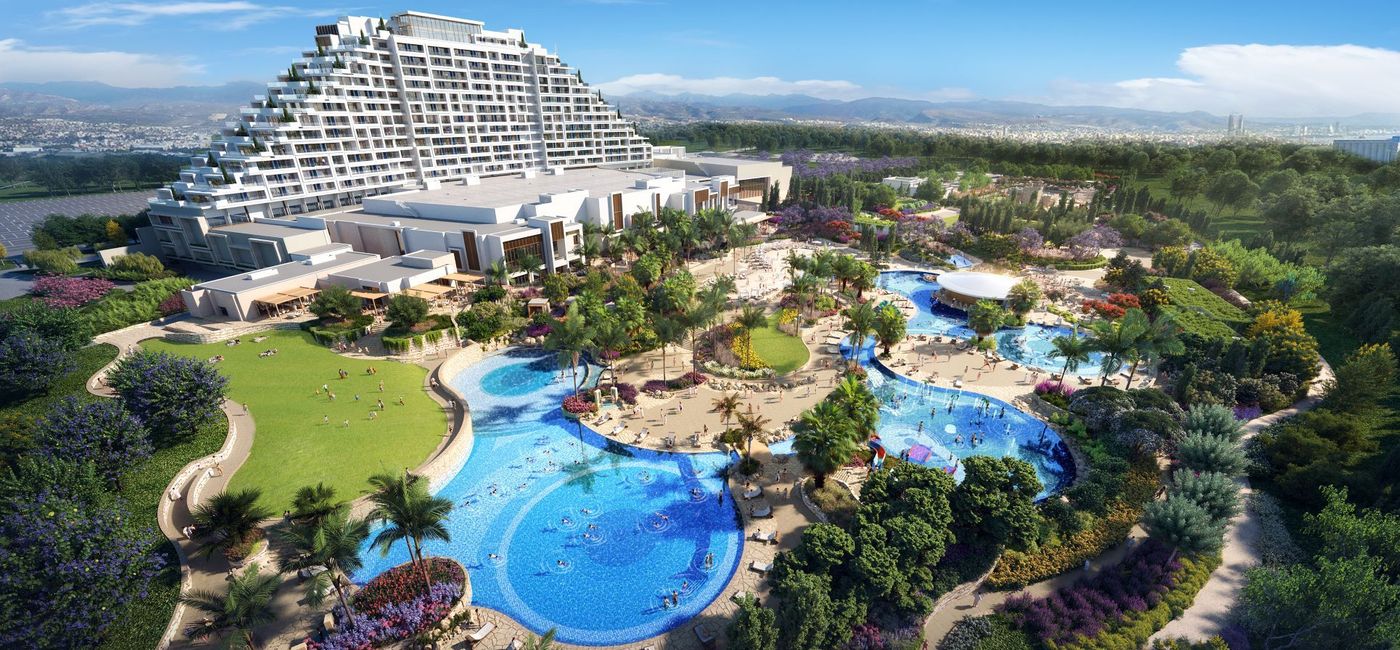 Image: Aerial rendering of the City of Dreams Mediterranean. (photo via City of Dreams Mediterranean) (Photo Credit: (photo via City of Dreams Mediterranean))