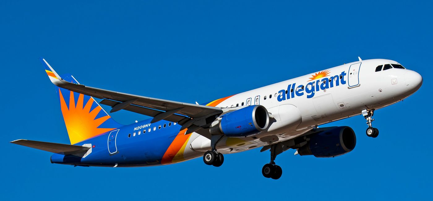 Image: Allegiant Airbus A320. (Photo Credit: Rlguess/Wirestock Creators/Adobe)