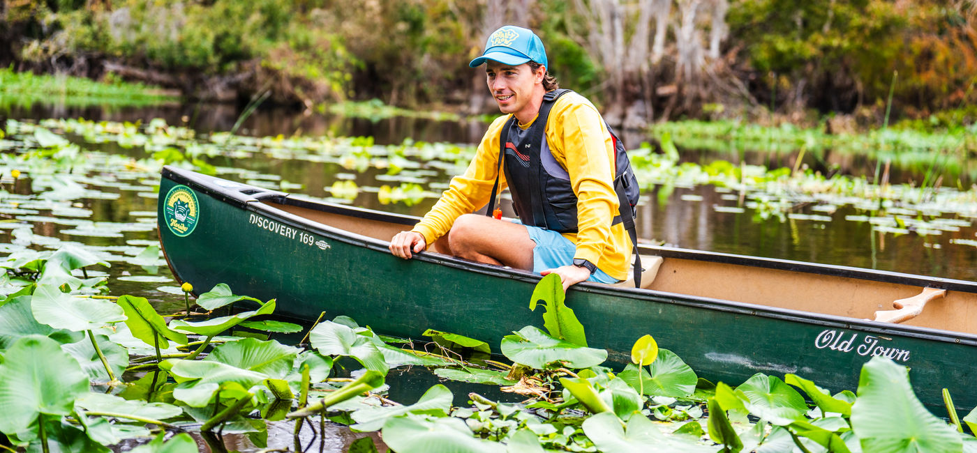 Image: Canoeing in Florida's Lower Wekiva River Preserve State Park. (Photo Credit: Visit Florida)
