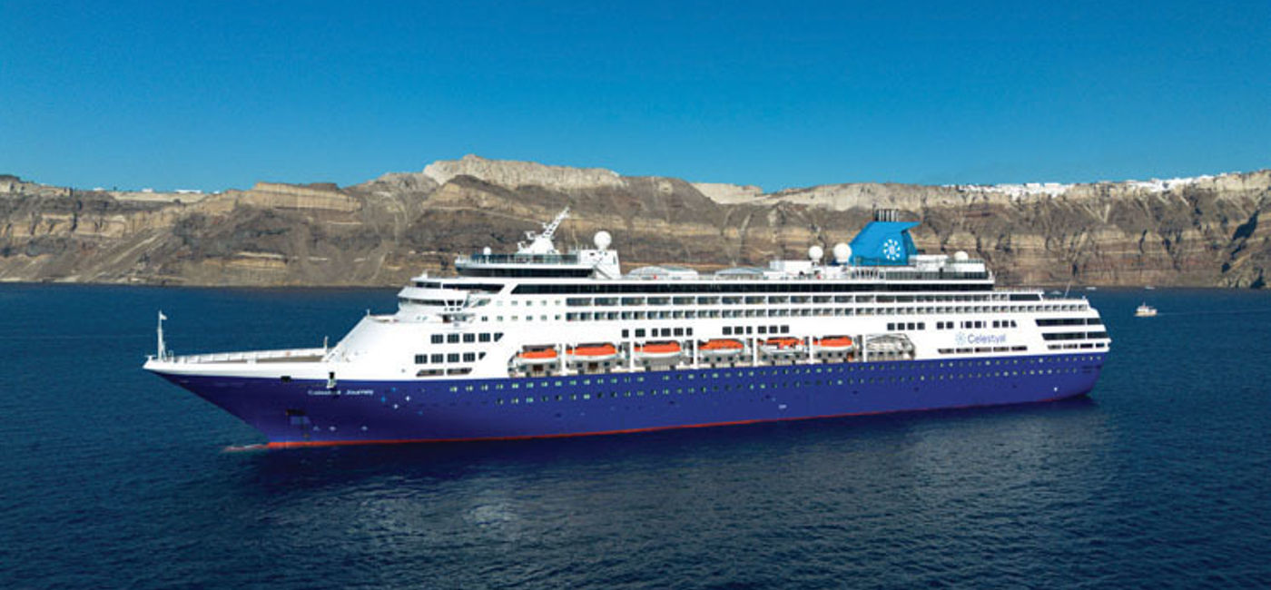 Image: Celestyal’s two-ship fleet includes sister ships Celestyal Journey (pictured) and Celestyal Discovery. (Photo Credit: Celestyal Cruises)