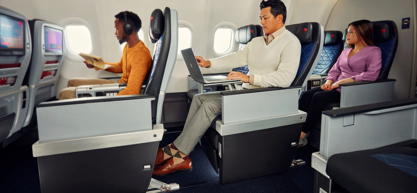 Image: Delta Air Lines' premium select seats. (Photo Credit: Delta Air Lines)