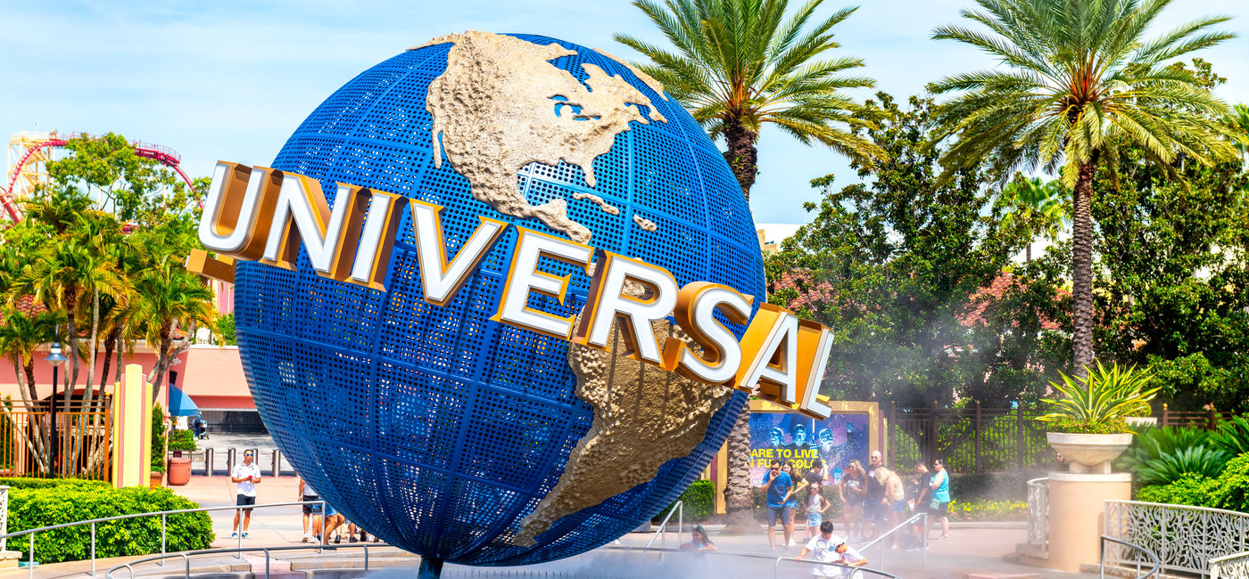 Image: Entrance to Universal Studios Florida at the Universal Orlando Resort. (Photo Credit: Adobe Stock/TOimages)