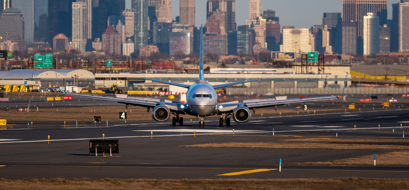 Image: Plane at Newark Airport. (Photo Credit: dima / Adobe Stock)