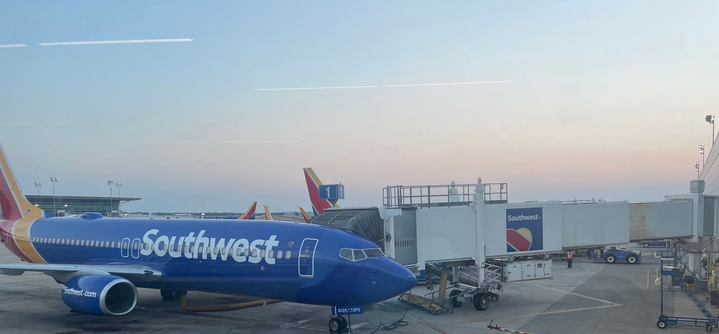 Image: Southwest Airlines plane at William P Hobby Airport in Houston, Texas. (Photo Credit: Patrick Clarke)