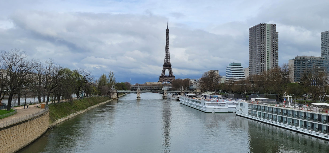 Image: The Eiffel Tower above the River Seine in Paris, France. (Photo Credit: Lacey Pfalz)