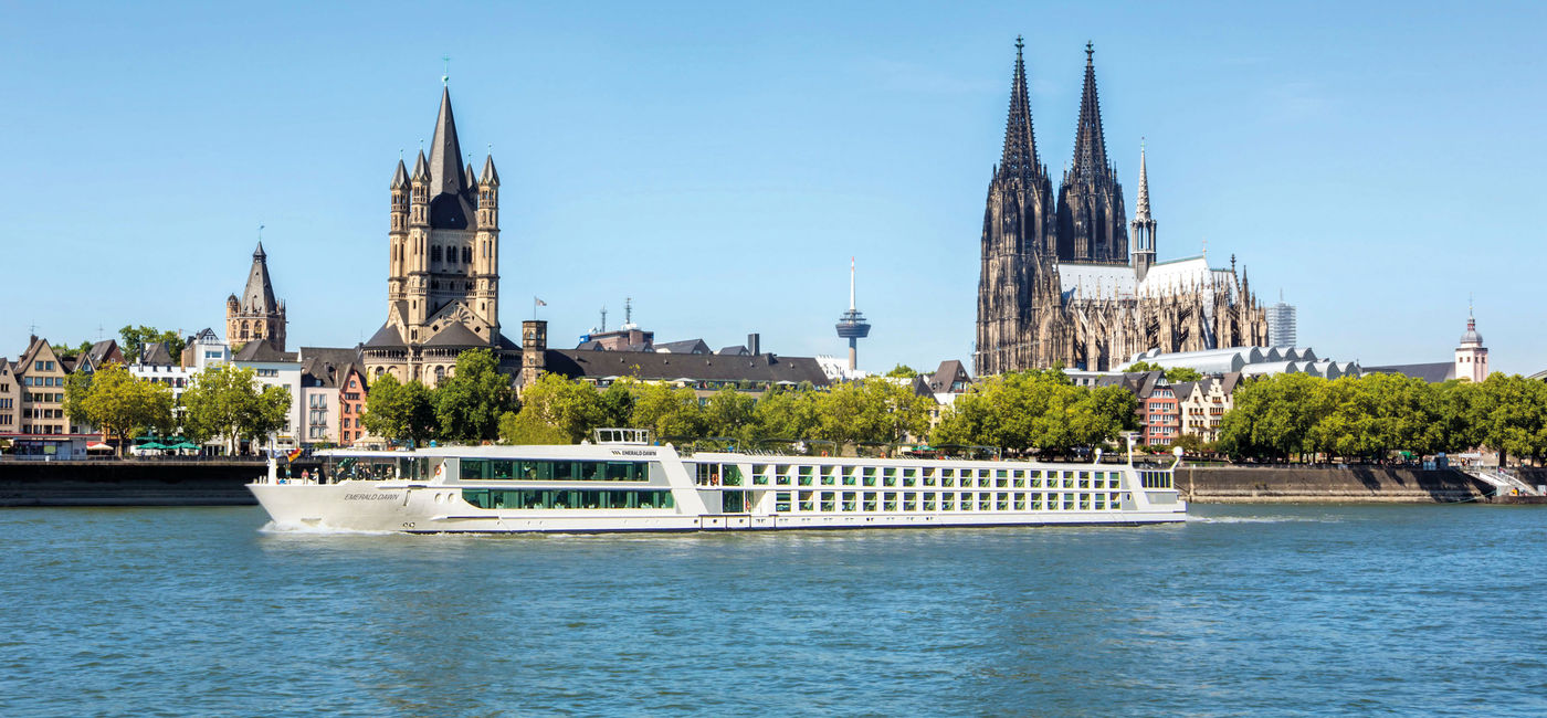 Image: The Emerald Dawn in Cologne. (Emerald Cruises)