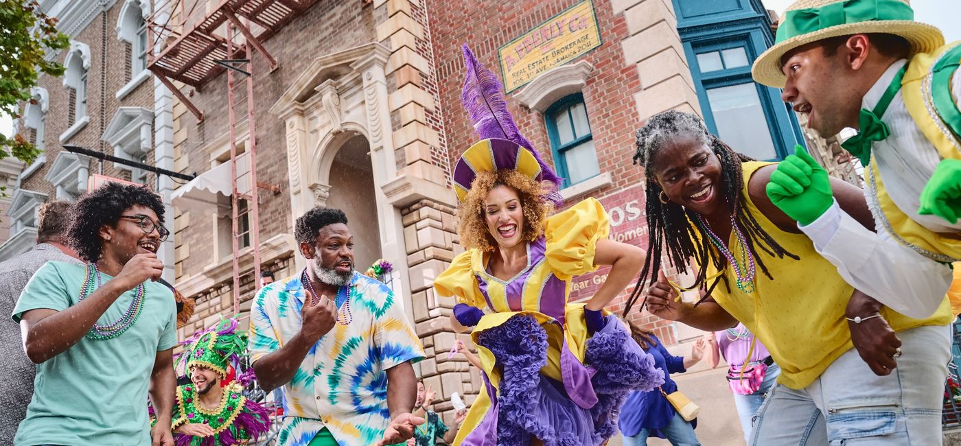 Image: The Mardi Gras: International Flavors of Carnaval festivities will be available from Feb.7-April 4, 2026. (Photo Credit: Universal Orlando)
