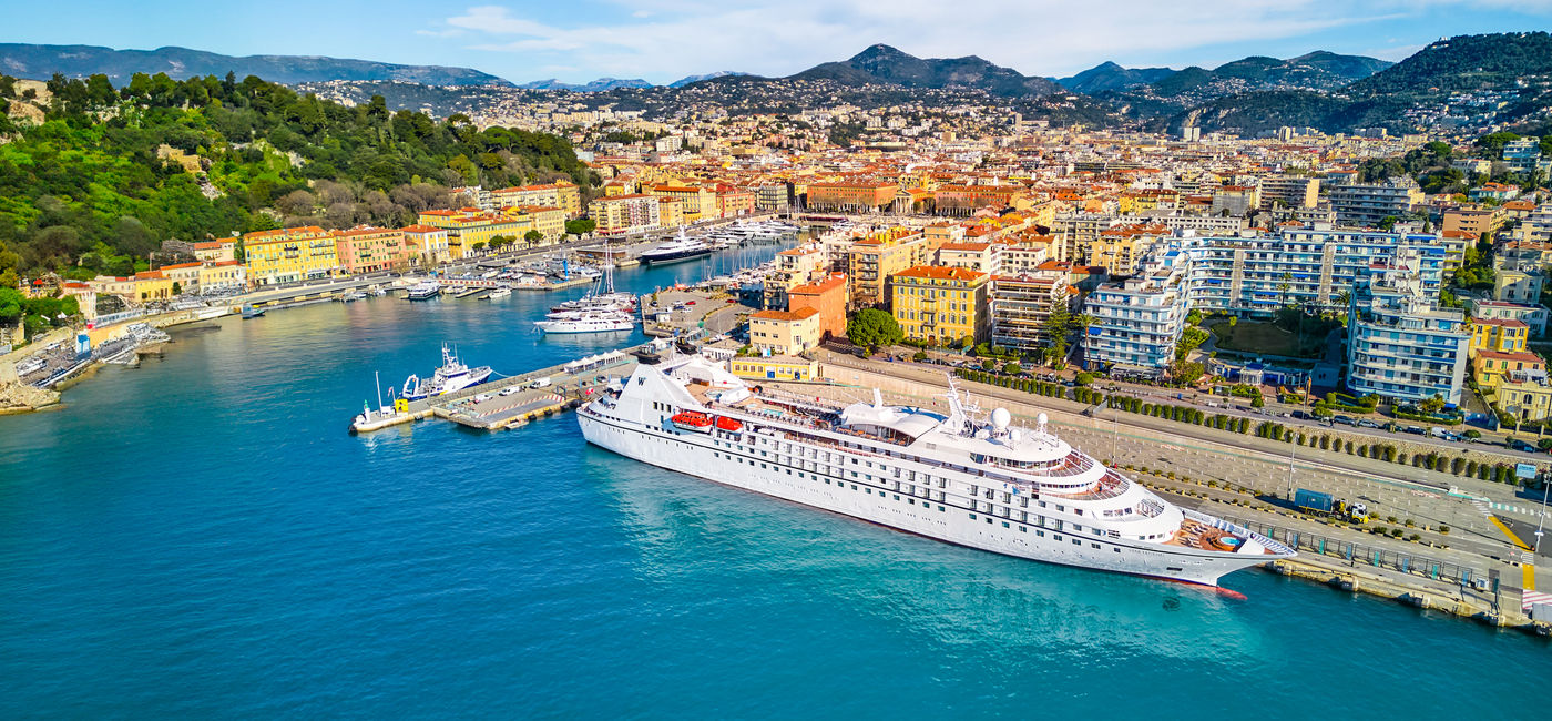 Image: The Star Legend in Nice. (Photo Credit: Windstar Cruises)