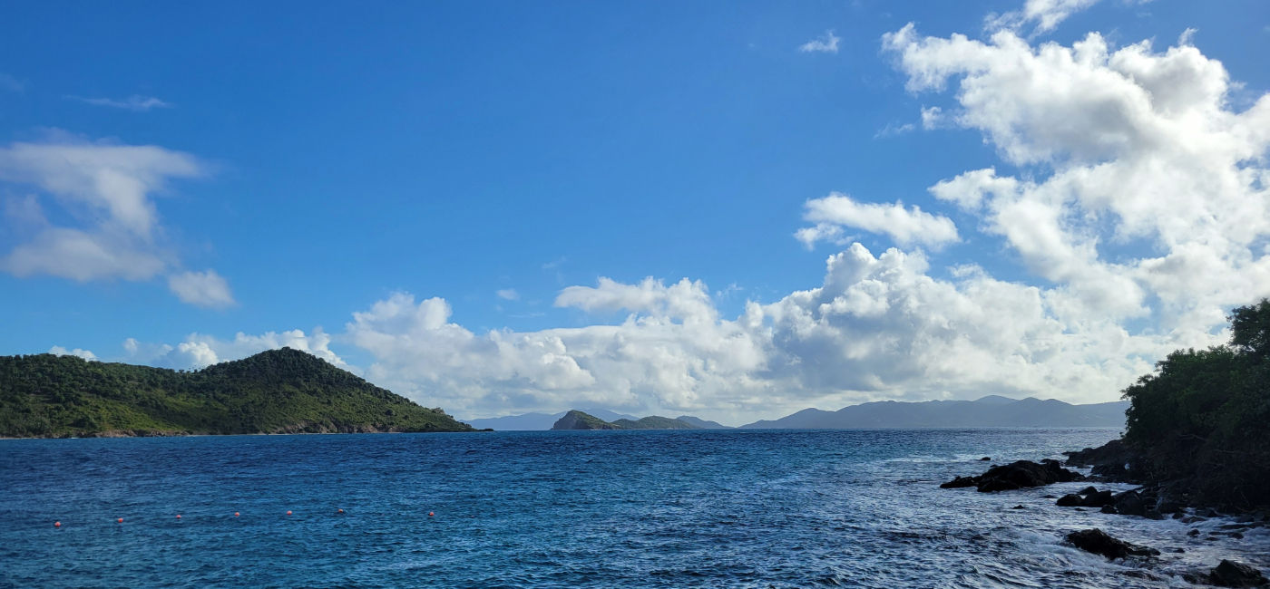 Image: The view of neighboring islands from St. Thomas, a US Virgin Island. (Photo Credit: Lacey Pfalz)