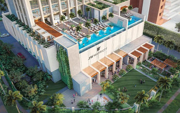Rendering of the JW Marriott Hotel San Salvador, El Salvador.