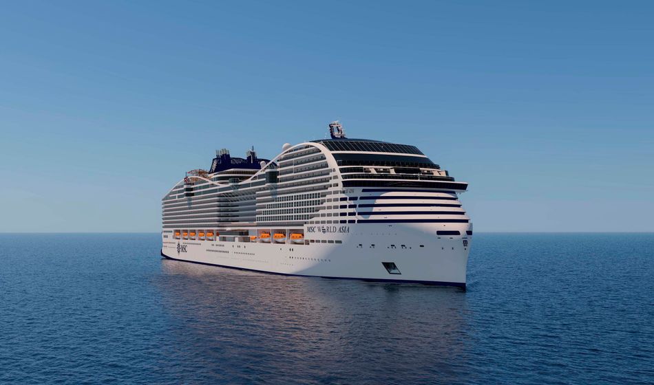 MSC Cruises' third World Class ship, MSC World Asia.