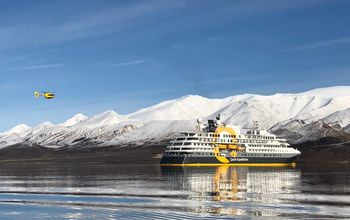Quark Expeditions took guests on flightseeing excursions over Axel Heiberg Island in the remote Canadian Arctic