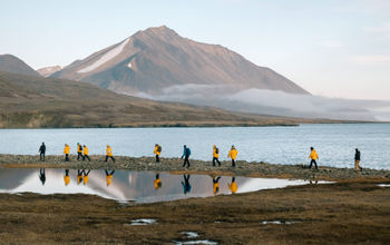 Quark Expeditions' guests explore Dundas Harbour, Canada