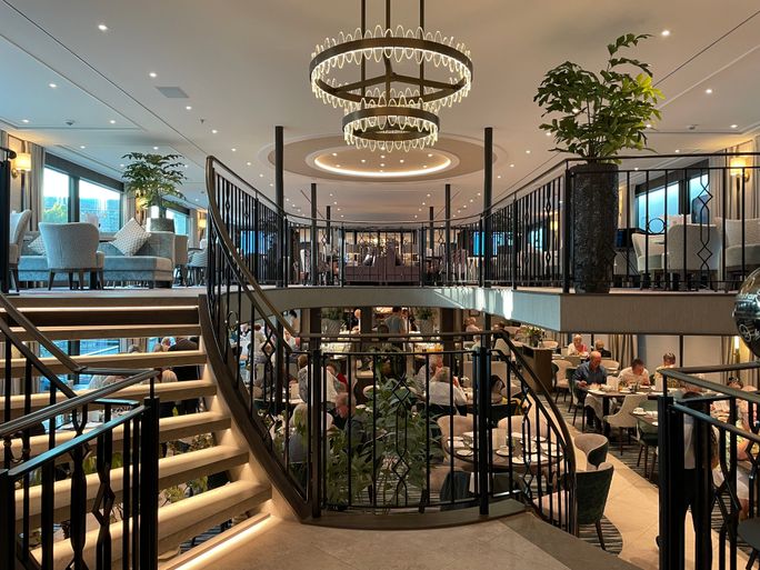 Riviera Radiance features a dramatic split-level design Riviera Radiance features a dramatic split-level design