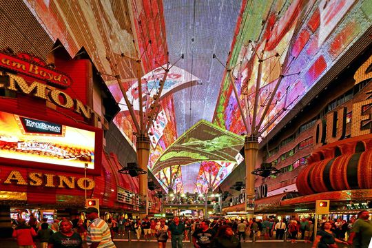The Fremont Street Experience, Downtown Las Vegas, Viva Vision, digital, canopy, screen, display, LED