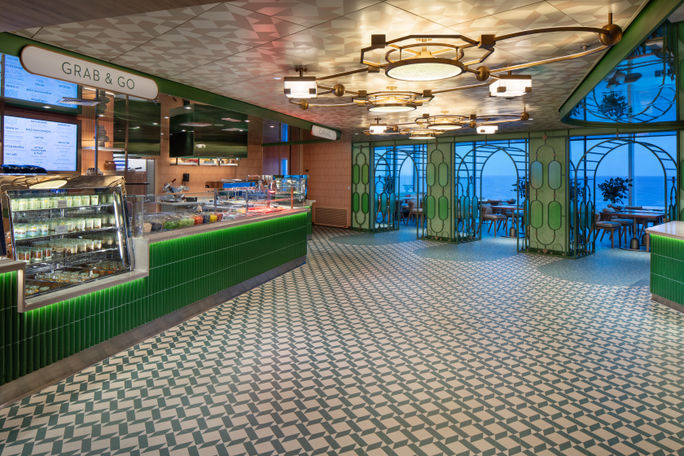 The new Spice Cafe inside The Bazaar on Celebrity Xcel The new Spice Cafe inside The Bazaar on Celebrity Xcel