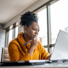 Travel advisor working from the home office
