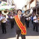 Band playing at the New Orleans French Quarter Fest