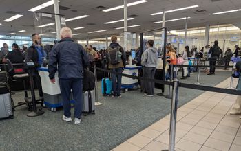 TSA, Airport security line, travel, traveler, travelers, traveling,