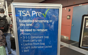 TSA Precheck sign