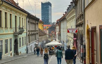 A guided tour in Zagreb, Croatia